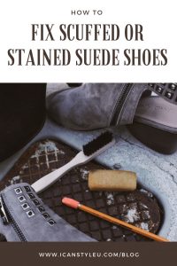 How to Fix Scuffed or stained suede shoes.