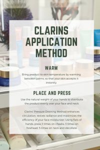 Clarins Application method